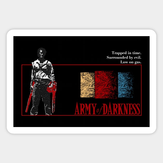 Army of Darkness V1 (White Text) Magnet by MakroPrints